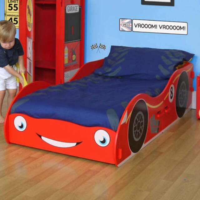 Kidsaw Racing Car Red Junior Toddler Bed - Wilko - image 1