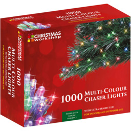 The Christmas Workshop 1000 Multicolour LED String Light - Wilko - thumbnail 6