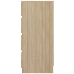 GFW Catania 4 Drawer Euro Oak Wood Chest of Drawers - Brown - Wilko - thumbnail 4