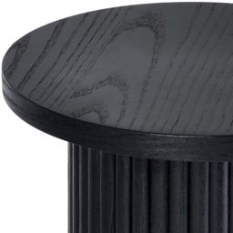 Julian Bowen Louis Black Fluted Side Table - Size: 60.5 x 30 x 30cm - Wilko - thumbnail 5