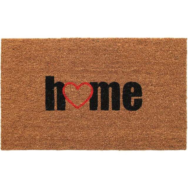 Coco & Coir Love Home Coir Door Mat 45 x 75cm - n/a - Coco & Coir ® - Wilko - image 1
