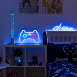 ValueLights Neon Gaming Console Wall Light - Size: 28 x 2 x 40.5cm - White - Wilko - thumbnail 4