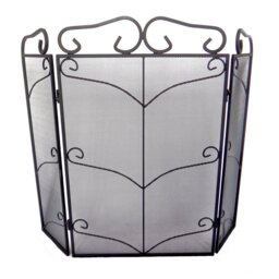 3 Panel Fiona Firescreen - Black - Wilko