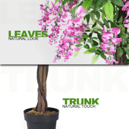Costway Ficus Artificial Tree 6ft - Size: 185 x 21 x 20cm - Green - Wilko - thumbnail 5
