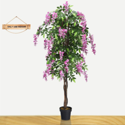 Costway Ficus Artificial Tree 6ft - Size: 185 x 21 x 20cm - Green - Wilko - thumbnail 4