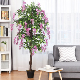 Costway Ficus Artificial Tree 6ft - Size: 185 x 21 x 20cm - Green - Wilko - thumbnail 3