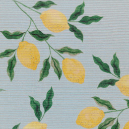 furn. Blue Lemons Printed Indoor and Outdoor Rug 120 x 120cm - Wilko - thumbnail 3