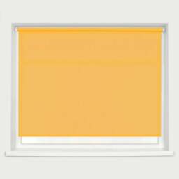 Caecus Straight Edge Roller Blind Ochre 60cm - Yellow - Wilko - thumbnail 1