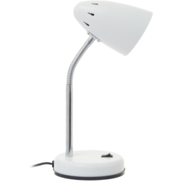 Premier Housewares Flexi Matte White Desk Lamp - Size: 13 x 13 x 37cm - Wilko - thumbnail 4