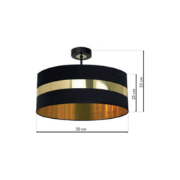Milagro Palmira Black Ceiling Lamp 230V - Size: 50 x 50 x 35cm - Wilko - thumbnail 7