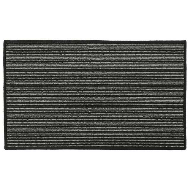 JVL Arona Black Indoor Machine Washable Doormat 50 x 80cm - JVL Homewares - Wilko - image 1