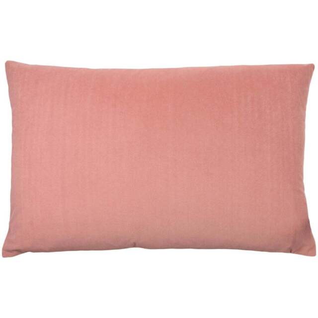 furn. Contra Blush Velvet Cushion - Size: 60 x 40cm - Pink - Wilko - image 1