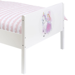 Liberty House Toys Single White Princess and Unicorn Kids Bed - Wilko - thumbnail 6