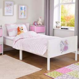Liberty House Toys Single White Princess and Unicorn Kids Bed - Wilko - thumbnail 1