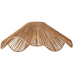 ValueLights Farai Natural Woven Rope Wave Ceiling Light Shade - Size: 20 x 51.5 x 51.5cm - Wilko - thumbnail 1