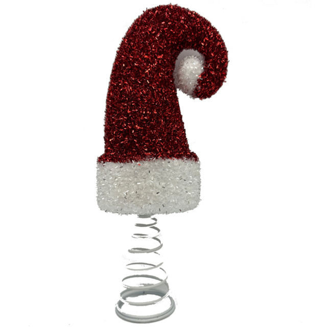 Santa Hat Tree TopperRed and White - Candy Cane Lane - Wilko - image 1