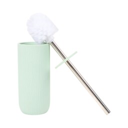Ribbed Wave Toilet Brush Holder Sage Green - Wilko - thumbnail 5