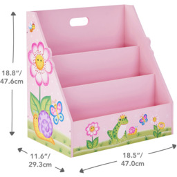 Teamson Kids Fantasy Fields 3 Shelf Magic Garden Toddler Bookshelf - Pink - Wilko - thumbnail 7