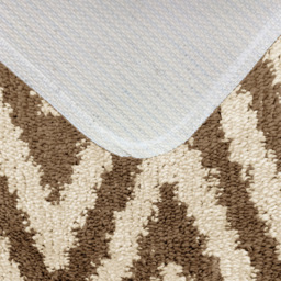 Velosso Chevron Stripe Beige Bath Mat Set - Brown - Wilko - thumbnail 6