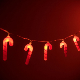 ValueLights 10 LED Candy Cane String Light - Size: 9.2 x 1.4 x 133cm - Red - Wilko - thumbnail 4