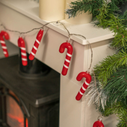 ValueLights 10 LED Candy Cane String Light - Size: 9.2 x 1.4 x 133cm - Red - Wilko - thumbnail 6