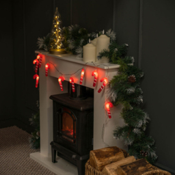 ValueLights 10 LED Candy Cane String Light - Size: 9.2 x 1.4 x 133cm - Red - Wilko - thumbnail 7