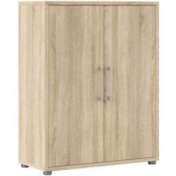 Florence 2 Door 2 Shelf Oak Bookcase - Wood - Furniture to Go - Wilko - thumbnail 3