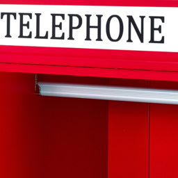 Julian Bowen Telephone Box Wardrobe - Size: Single Door - Red - Wilko - thumbnail 6