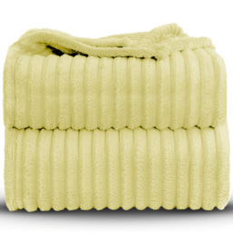 Velosso Bellissima Lemon Plush Throw 150 x 200cm - Size: 150 x 200 x 1cm - Wilko - thumbnail 4