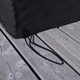 Garden Vida Black Outdoor Patio Furniture Cover 200 x 126 x 76cm - Size: 126 x 200 x 76cm - Wilko - thumbnail 4