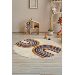 Homemaker Multicolour Snug Rainbow Shaggy Rug 100cm - Size: 100 x 100cm - Wilko - thumbnail 5