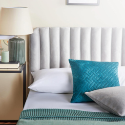 Home Treats Double Velvet Ottoman Bed with Mattress - Grey - Wilko - thumbnail 5