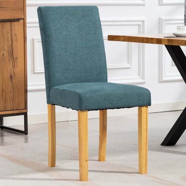 Artemis Home Almont Set of 2 Teal High Back Dining Chairs - Wilko - image 1