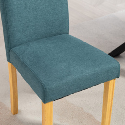 Artemis Home Almont Set of 2 Teal High Back Dining Chairs - Wilko - thumbnail 3