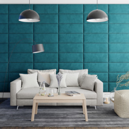 Aspire EasyMount Emerald Plush Velvet Upholstered Wall Mounted Headboard Panels 4 Pack - Green - Aspire Beds - Wilko - thumbnail 4