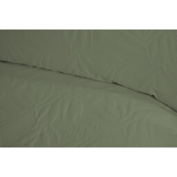 Avery Leaf Duvet Cover and Pillowcase Set - Olive Green/Double - Wilko - thumbnail 4