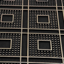 JVL Diamond Havana Rubber Pin Doormat 45 x 75cm - Black - JVL Homewares - Wilko - thumbnail 6