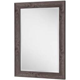 Yearn Light Grey Scooped Bevelled Framed Wall Mirror 101.5 x 73.5cm - Wilko - thumbnail 1