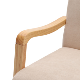 Living and Home Beige Tufted Armchair - Size: Single - White - Wilko - thumbnail 6