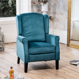 Artemis Home Barksdale Teal Recliner Armchair - Size: Single - Blue - Wilko - thumbnail 5