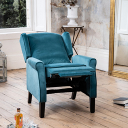 Artemis Home Barksdale Teal Recliner Armchair - Size: Single - Blue - Wilko - thumbnail 7