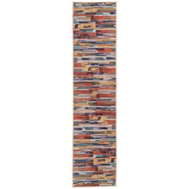 Kukoon Multicolour Abstract Soft Chenille Rug 60 x 240cm - Wilko - image 1