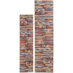 Kukoon Multicolour Abstract Soft Chenille Rug 60 x 240cm - Wilko - thumbnail 4