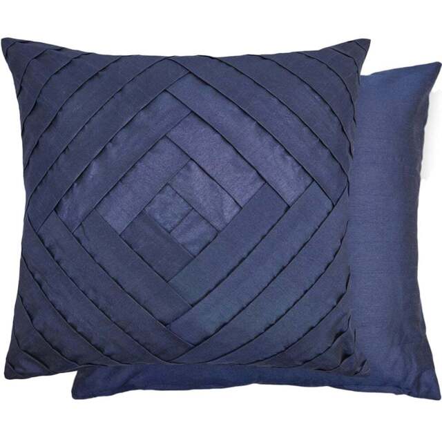 Serene Gio Navy Cushion Cover 43 x 43cm - Blue - Wilko - image 1
