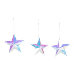 50 LED Star Iridescent Curtain Lights Iridescent - Wilko - thumbnail 5