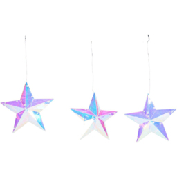 50 LED Star Iridescent Curtain Lights Iridescent - Wilko - thumbnail 2