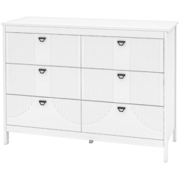 Costway 3 Drawer White Dresser with Anti-Toppling Kit - Size: 106 x 40 x 79cm - Wilko - thumbnail 3