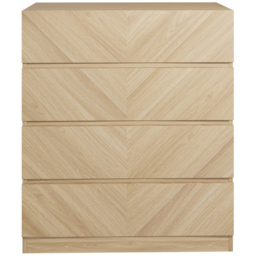 GFW Catania Euro Oak Wood 3 Piece Bedroom Furniture Set - Wilko - thumbnail 5