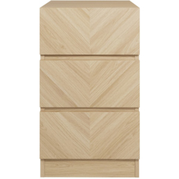 GFW Catania Euro Oak Wood 3 Piece Bedroom Furniture Set - Wilko - thumbnail 6