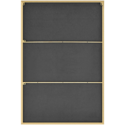 Furniturebox Austen Rectangular Gold Metal Wall Mirror 120 x 80cm - Wilko - thumbnail 4